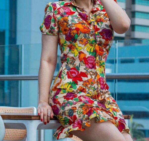 Vestido corto estampado - Image 2